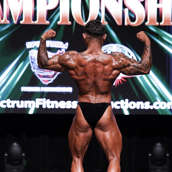 Hugo Cabrera competing on stage
